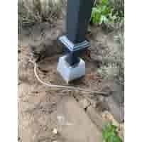 Betonpoer 18x18 en 45 cm hoog grijs M10