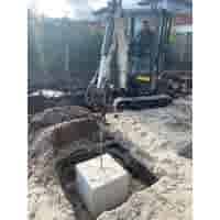 Betonpoer 50x50 en 50 cm hoog grijs M16