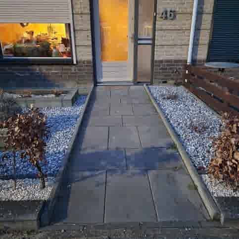 Betontegel 40x60x5 grijs met facet