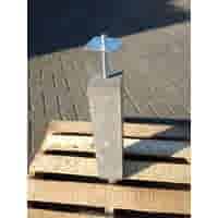 Betonpoer 10x10 en 50 cm hoog antraciet M16