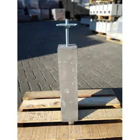 Betonpoer 10x10 en 50 cm hoog antraciet M16