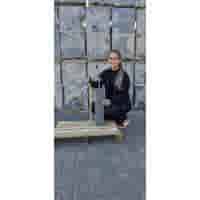 Betonpoer 10x10 en 50 cm hoog antraciet M16