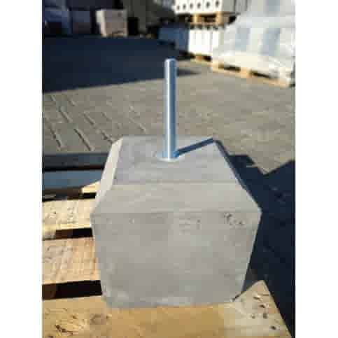 Betonpoer 20x20 en 20 cm hoog antraciet M16