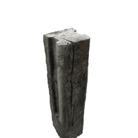 Timberstone tussenpaal driftwood 15x15 en 65 cm hoog