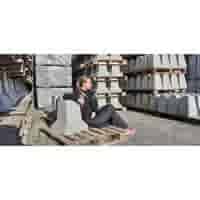 Betonpoer 20x20 en 51 cm hoog grijs 4 keer M16