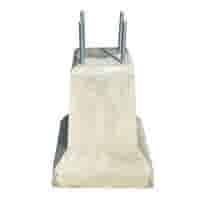 Betonpoer 20x20 en 51 cm hoog grijs 4 keer M16