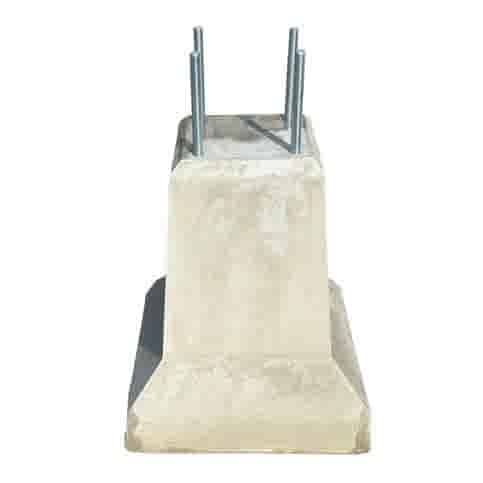 Betonpoer 20x20 en 51 cm hoog grijs 4 keer M16