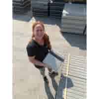 Kabelgoottegel 30x30 cm grijs