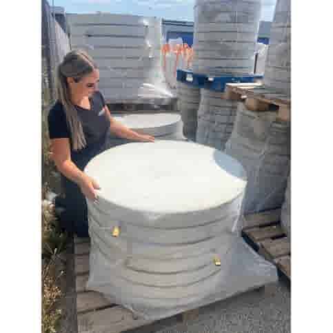 Ronde grijze staptegel 95 cm – Rustique Beton | Natuurlijk Geleefd Karakter