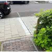 Kabelgoottegel 30x30 cm grijs