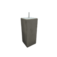 Betonpoer 25x25 en 60 cm hoog antraciet M16