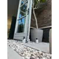 Betonnen Deurstopper met zwart touw 11 cm