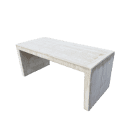 Betonnen tafel 120x80 cm en 75cm hoog