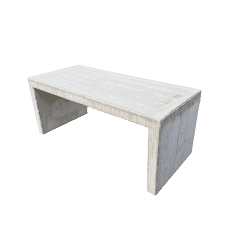 Betonnen tafel 150x80 cm en 75cm hoog