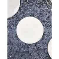 Ronde grijze staptegel 35 cm – Rustique Beton met een natuurlijk geleefd karakter