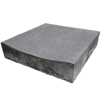 Molgoot eindstuk antraciet 50x50 cm