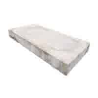 Betonnen traptrede 15x60x120 cm grijs met antislip