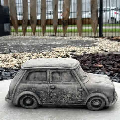 Auto van beton (merk) Mini Cooper (groot)