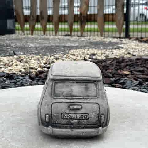 Auto van beton (merk) Mini Cooper (groot)