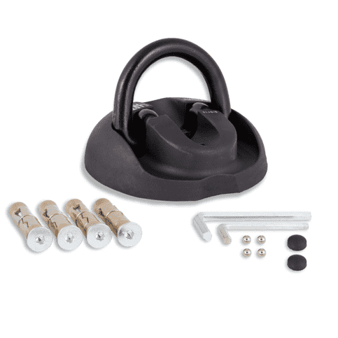 Betonpoer 30x30 en 30 cm hoog grijs M10 voor motorslot