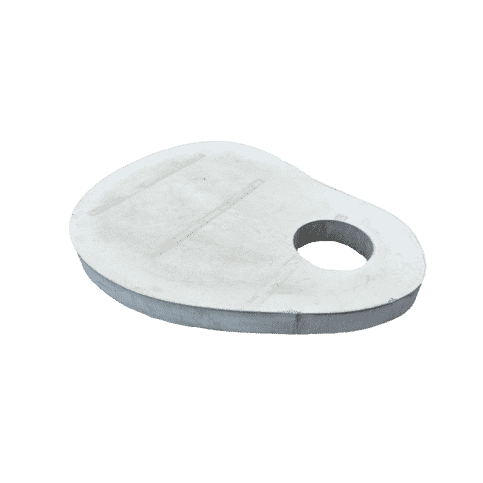 Organische tegel grijs 100x120 cm