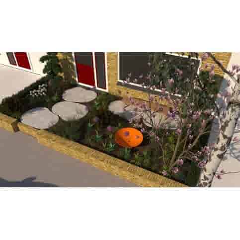 Organische tegel grijs 100x120 cm