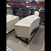 Betonnen bank bocht
