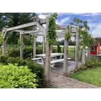 Betonpoer 15x15 en 60 cm hoog roestbruin M16