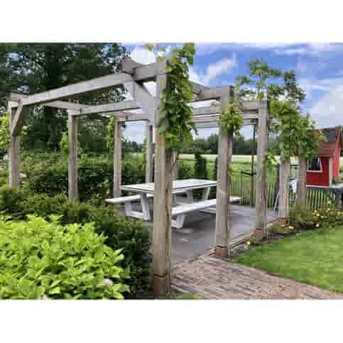 Betonpoer 15x15 en 60 cm hoog roestbruin M16