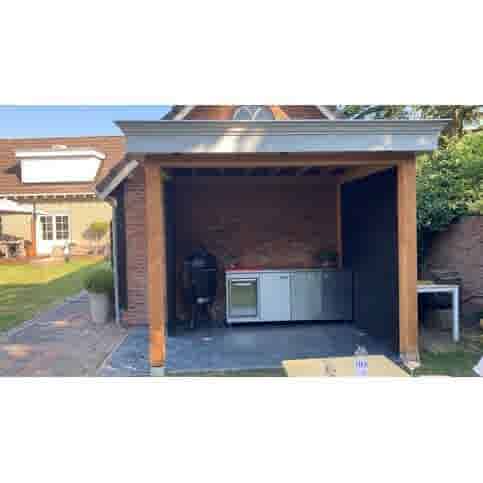 Betonpoer 15x15 en 50 cm hoog grijs M16