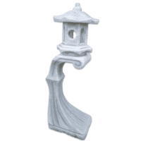 Decoratieve Japanse lantaarn van beton 136 cm hoog