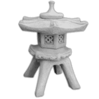 Authentieke Japanse tuinlamp van beton 75 cm