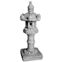 Klassieke sierlijke tuinlamp beton 84 cm
