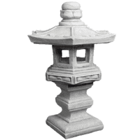 Japanse tuinlamp op sokkel 46 cm