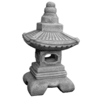 Traditionele Japanse Tuinornament van beton 45 cm