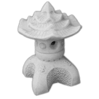 Betonnen Lotus bloem tuinlamp 40 cm