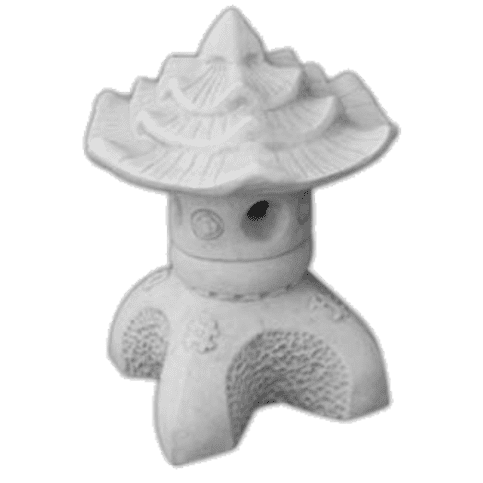 Betonnen Lotus bloem tuinlamp 40 cm