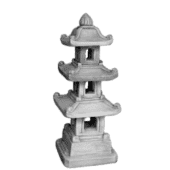 Drie-laags pagode tuinbeeld
