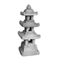 Drie-laags pagode tuinbeeld 87 cm