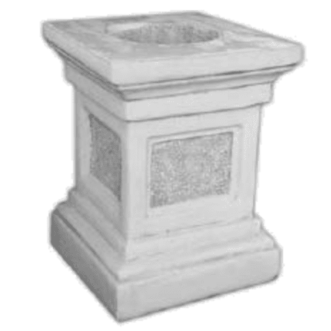 Decoratief voetstuk van beton met ruw tekstuurpaneel 60 cm