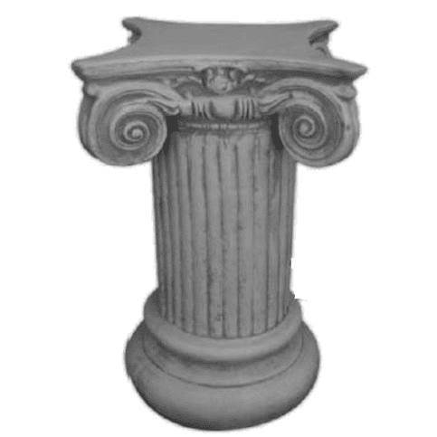 Sierlijk gegraveerde sokkel 60 cm
