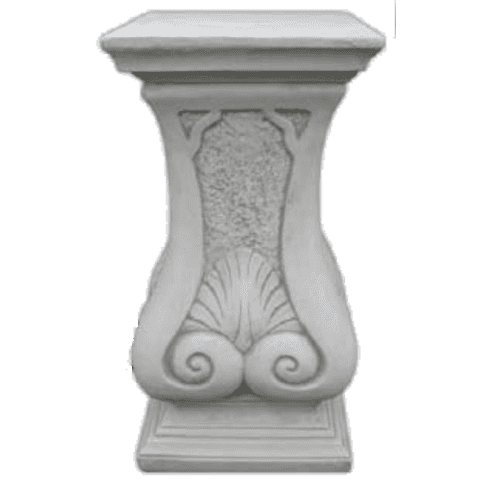 Betonnen zuil met decoratieve gravures 70 cm