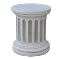 Klassieke zuilvoet rond klein beton 39 cm