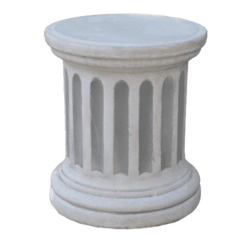 Klassieke zuilvoet rond klein beton 39 cm