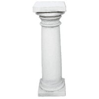 Sierlijke tuinzuil van beton - 80 cm hoog