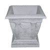 Klassieke plantenbak met decoratieve zuilen