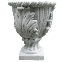 Decoratieve bloempot met bloempatronen