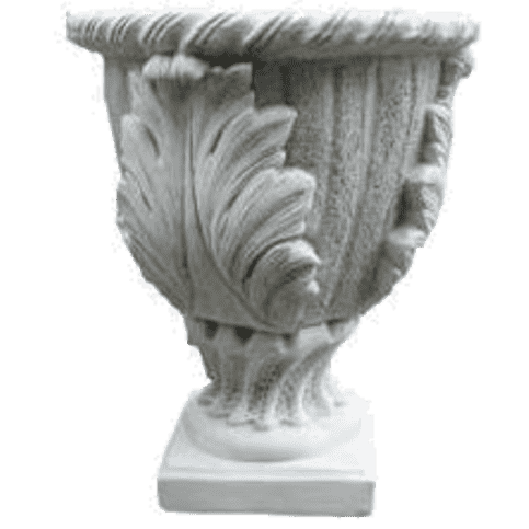 Decoratieve bloempot met bloempatronen