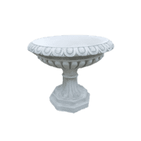 Grote betonnen bloempot rond 80 cm