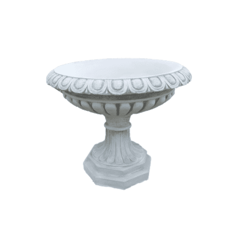 Grote betonnen bloempot rond 80 cm